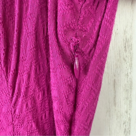 Anthropologie Maeve Magenta Wrap Dress US Small - Picture 4 of 9